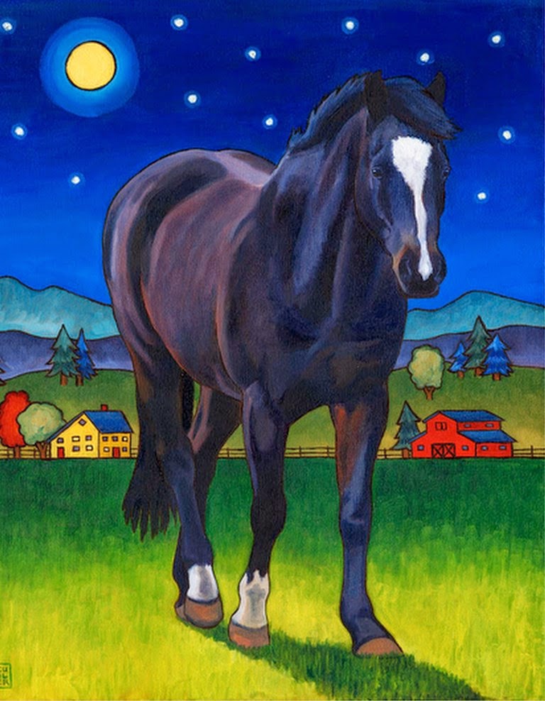 cuadros-caballos-coloridos-modernos cuadros-grandes-de-caballos-modernos