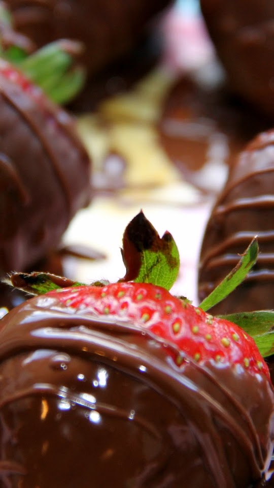 Chocolate Strawberries Valentines Day Dessert  Android Best Wallpaper