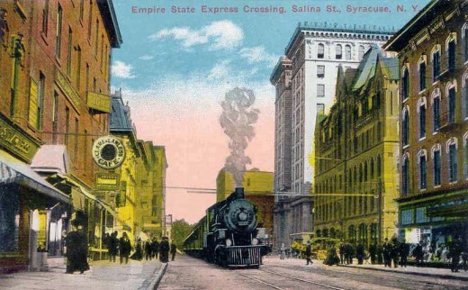 Pictures Of Trains On The Streets Of Syracuse New York