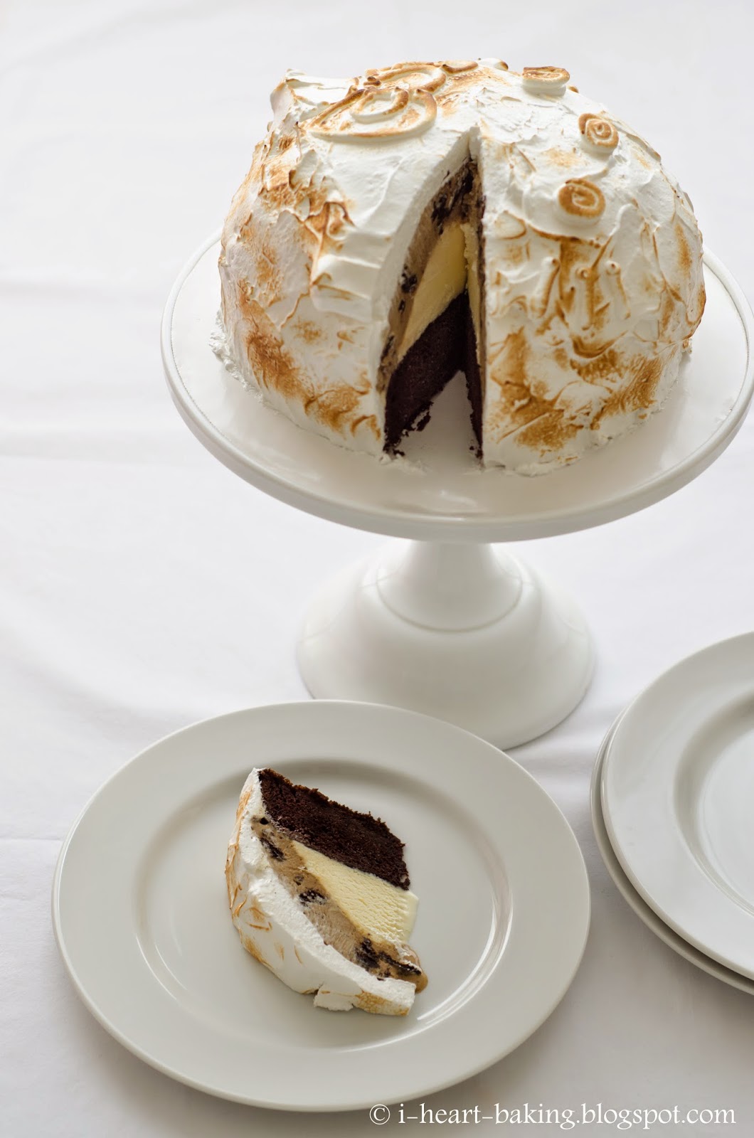 i heart baking! hello kitty baked alaska ice cream bombe