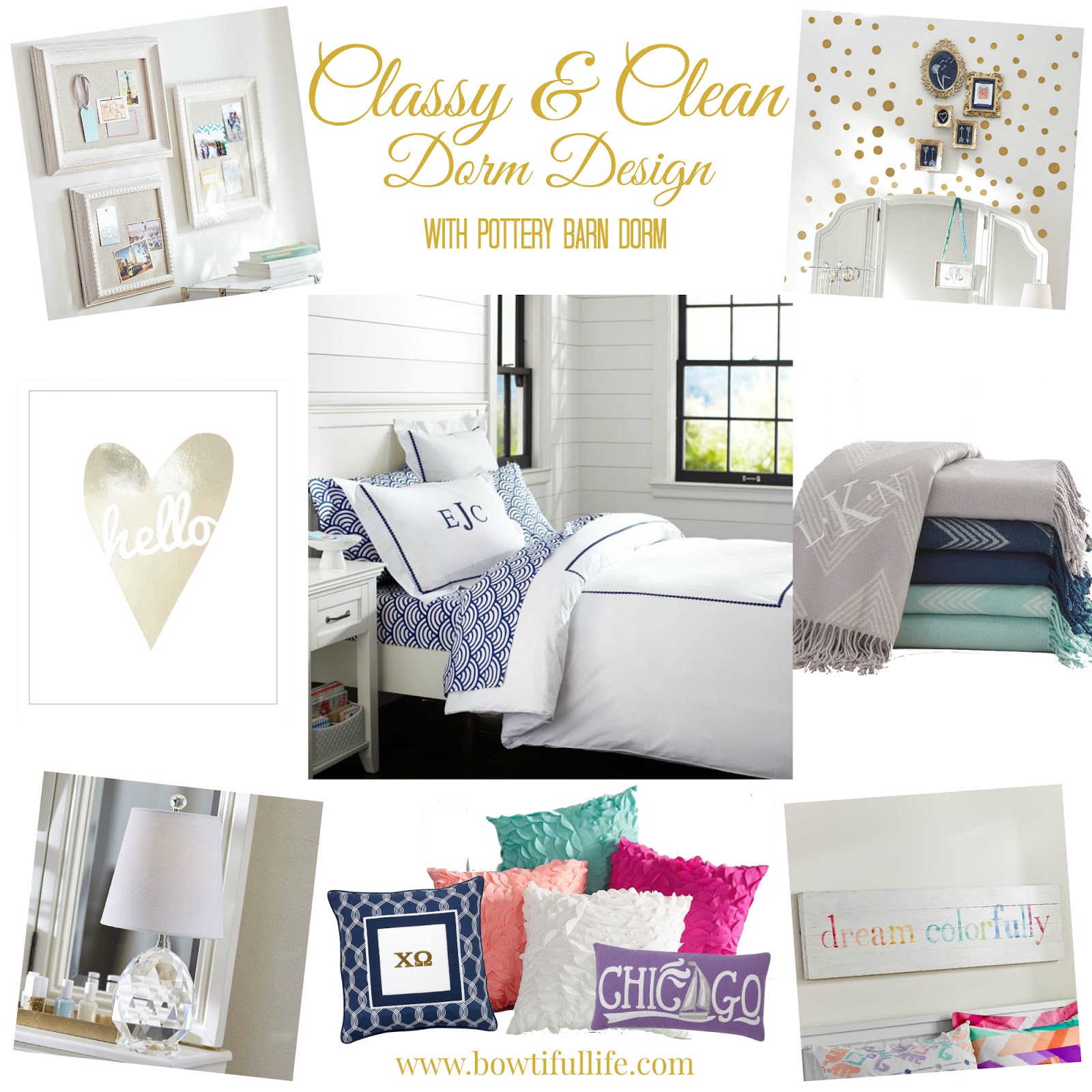 Classy Clean With Pottery Barn Dorm Bowtiful Life