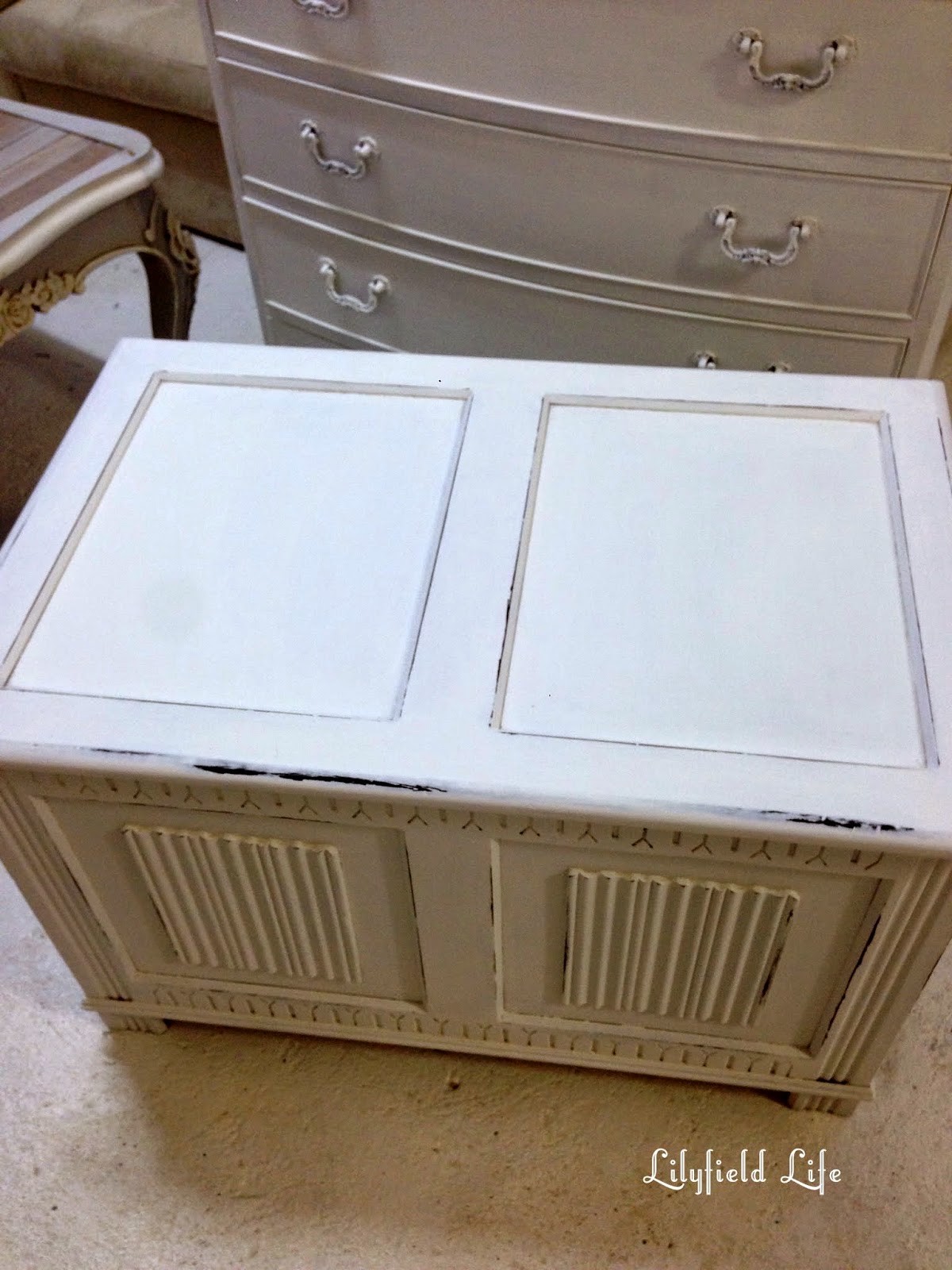 Lilyfield Life White Shabby Chic Blanket Box and Fabulous Market finds