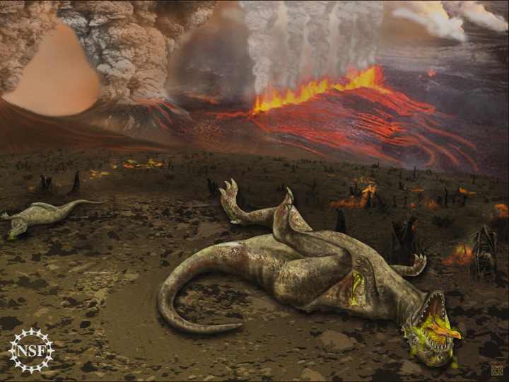Volcanoes With Dinosaurs