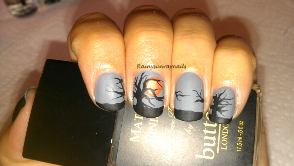 Rainysunraynails Halloween Howto Nail Art Collection Day 10