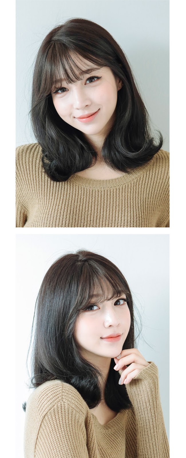 Korean bangs thin version non shiny - GIRLHAIRDO.COM 