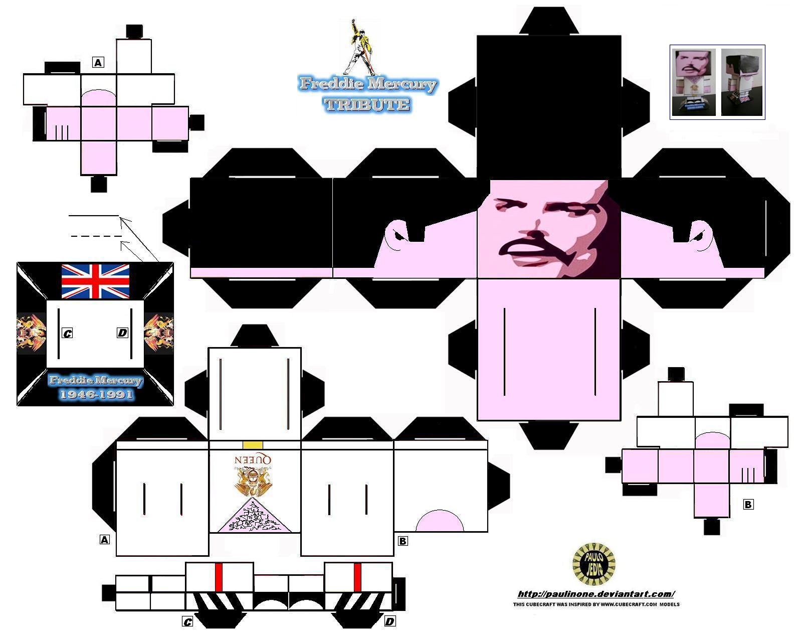 Queenadicto Papercraft Queen