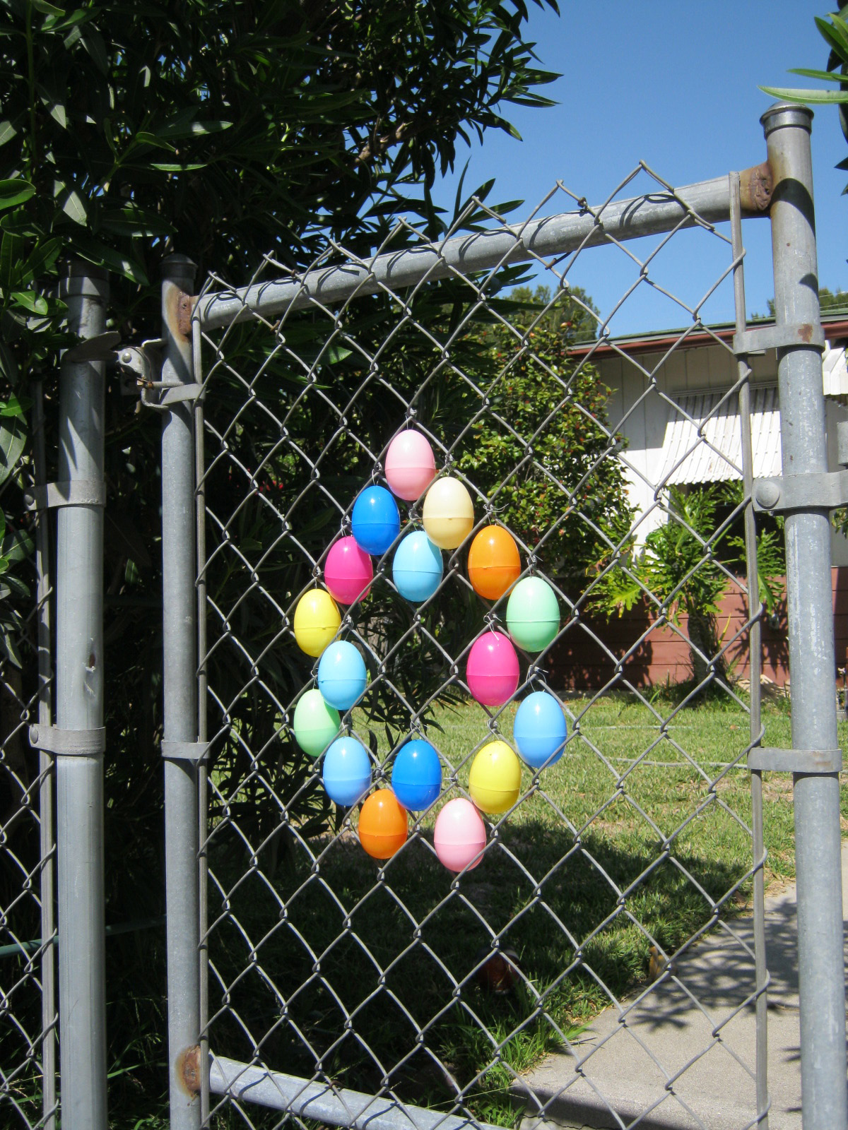 Sweater Surgery The Easter Egg Chain Link Fence Decoration