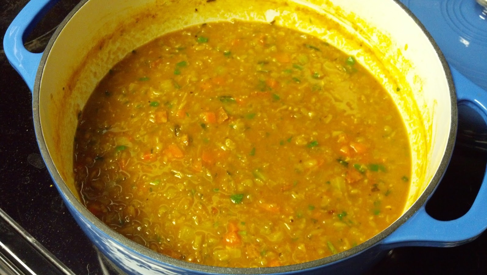 Grubbin' Pugs Rosemary Split Pea Soup with Bacon