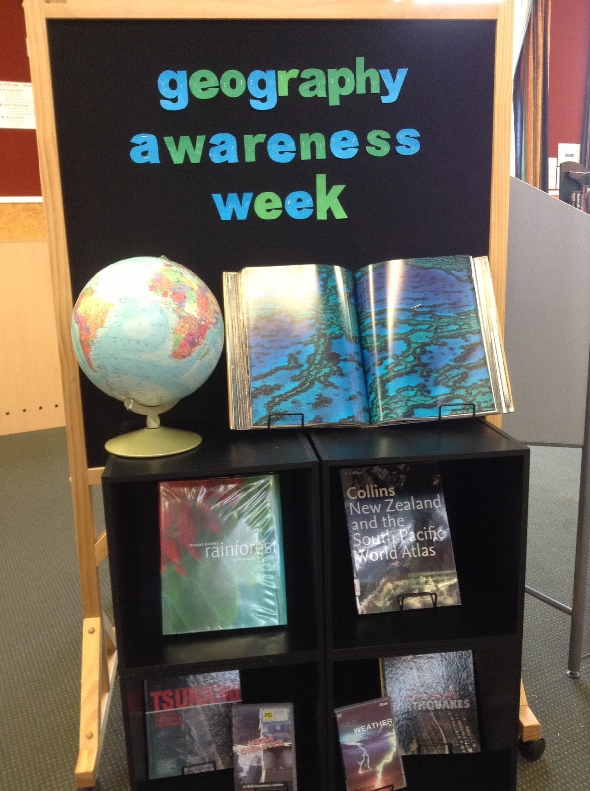 Library Displays Geography Awareness Week