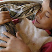 Boy and His Pet Python
