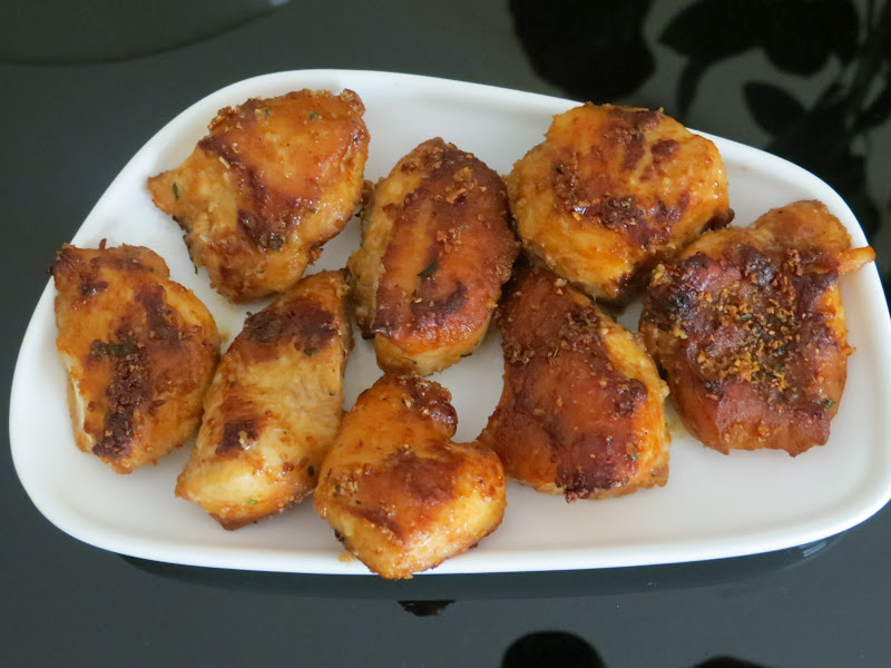 mittu cooking love Grilled Chicken Nuggets with Honey Mustard