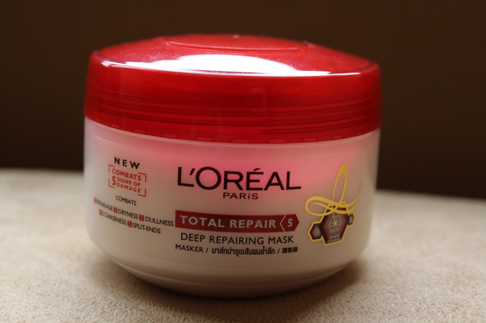 Loreal Total Repair 5 Deep Intensive Hair Mask Review FRI - Raining Cake