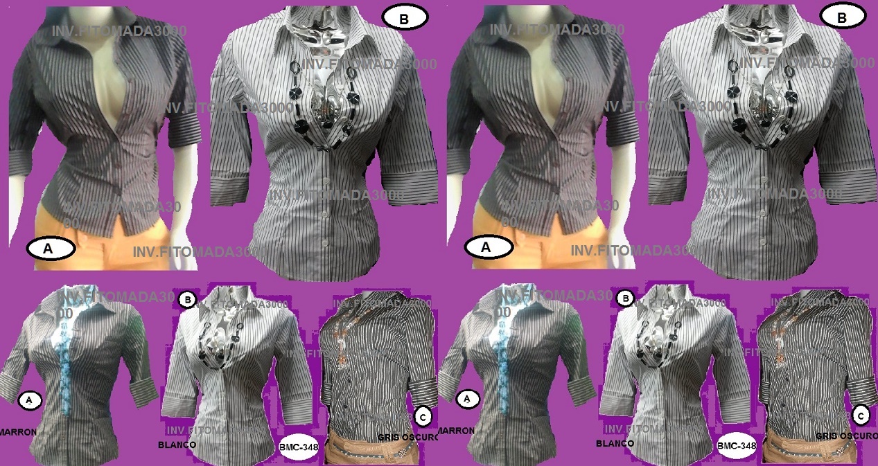 BLUSAS CASUALES MANGA 3/4 VARIAS TALLAS