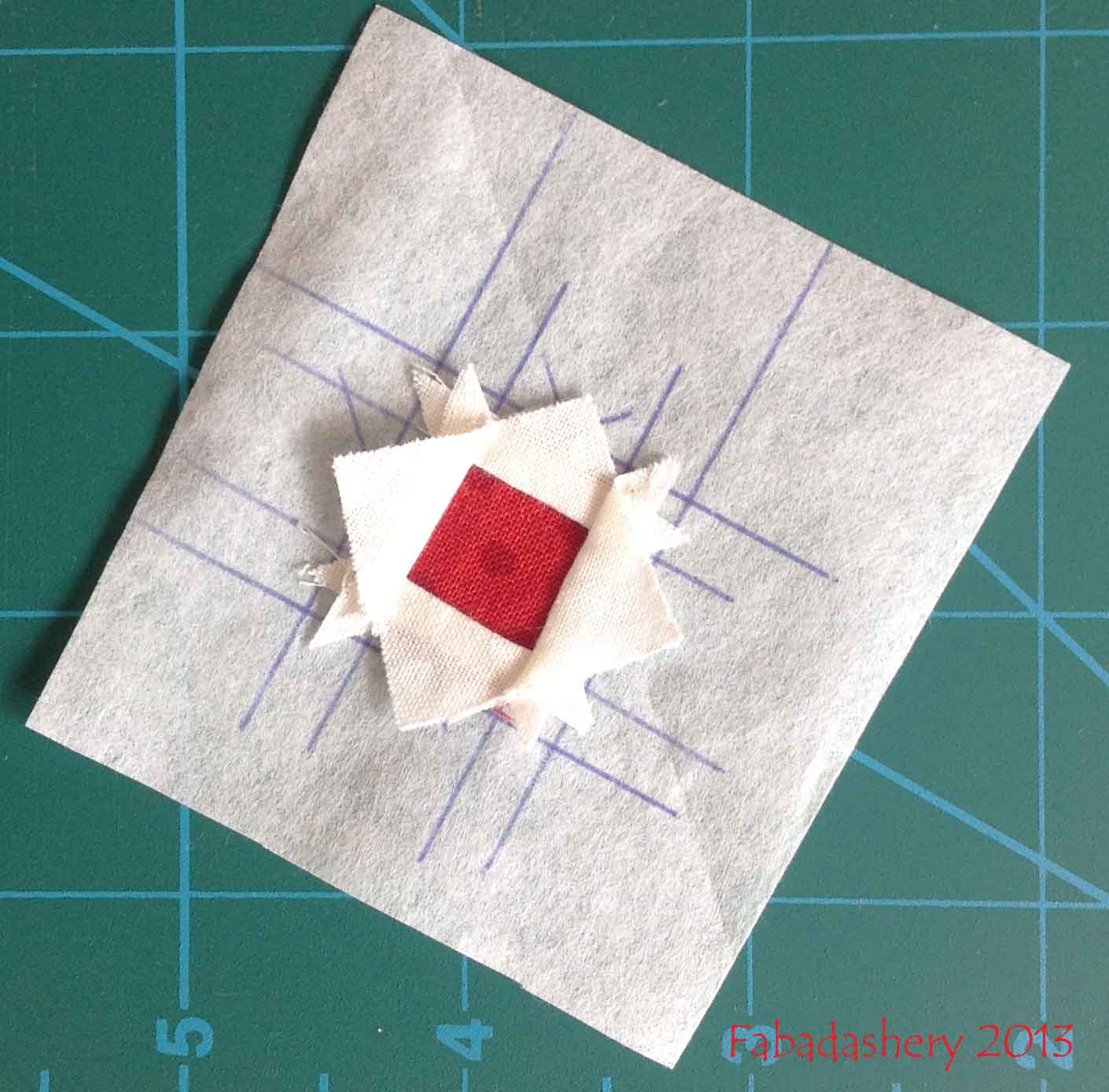 Fabadashery Nearly Insane Quilt Block 37