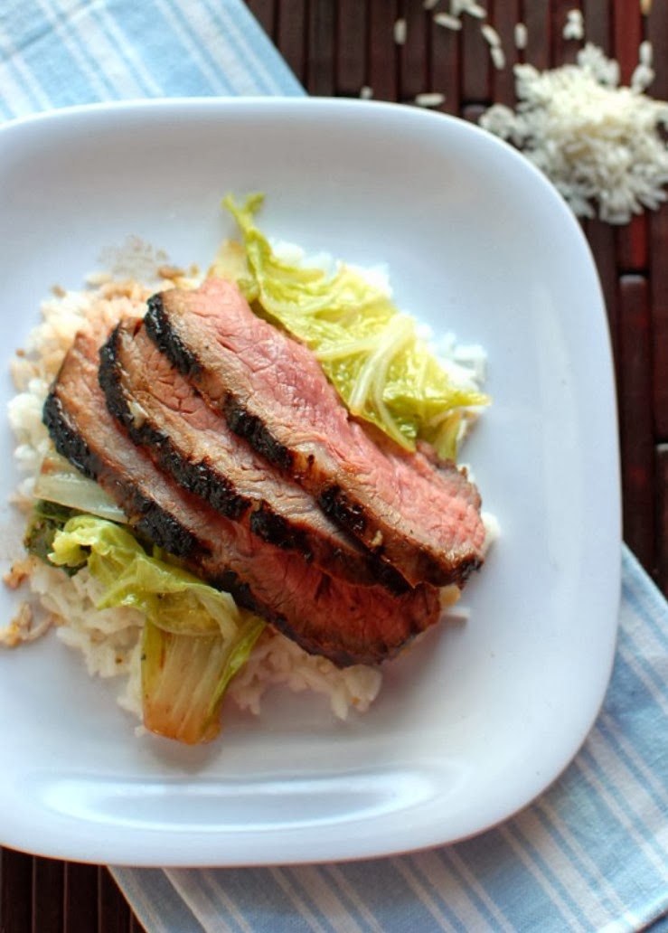 The Bestest Recipes Online Asian Marinated Flank Steak and Holy Bok Choy