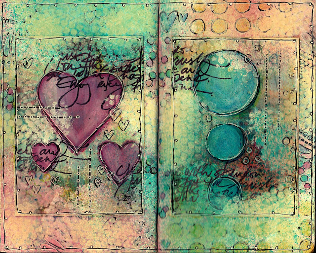 Artful Evidence Art Journal Background & Journal Page