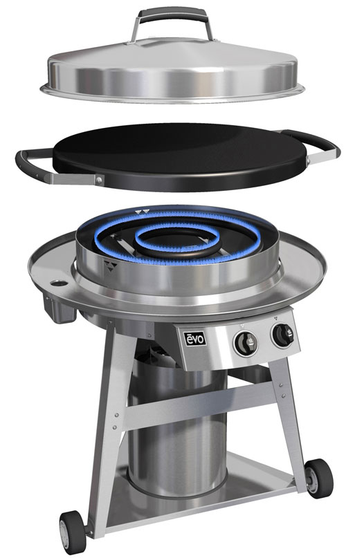 MODE CONCRETE EVO Round Cooking Surface Perfect for the Residential