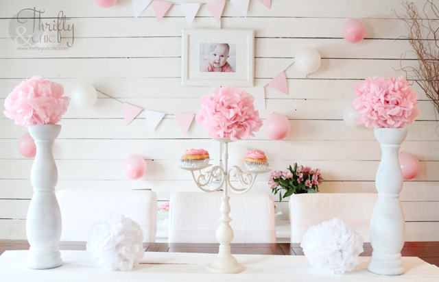 DIY Baby Shower Ideas for Girls  White party decorations, Girl birthday  decorations, Birthday decorations