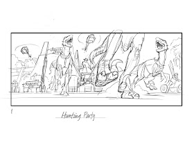 Image for Early Jurassic World Storyboards Reveal Unused Park Attractions & Action Sequences!