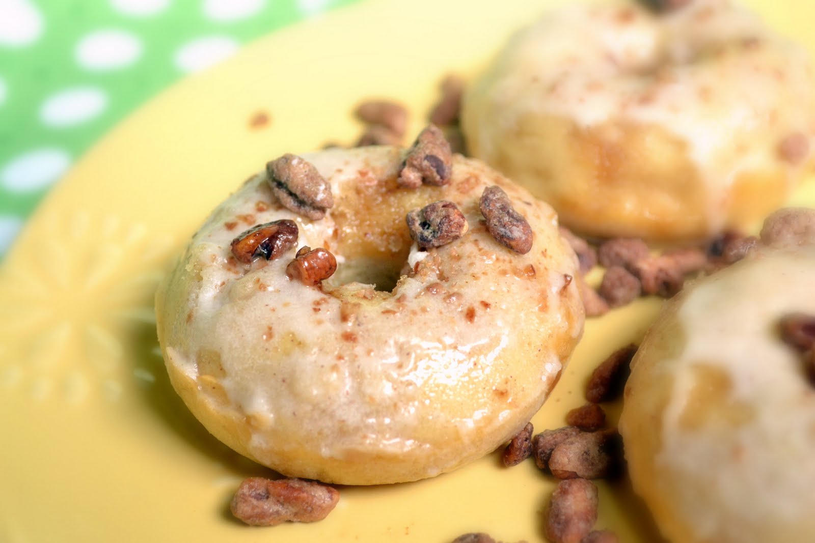 What Katie's Baking Vanilla Cinnamon Donuts with Vanilla Cinnamon Glaze