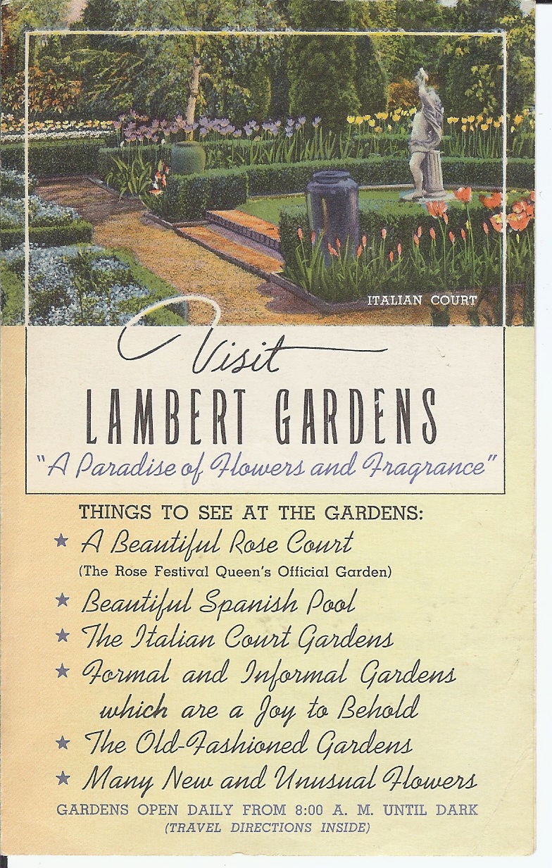 Beech Street Gardens Lambert Gardens Late 20's to 1968