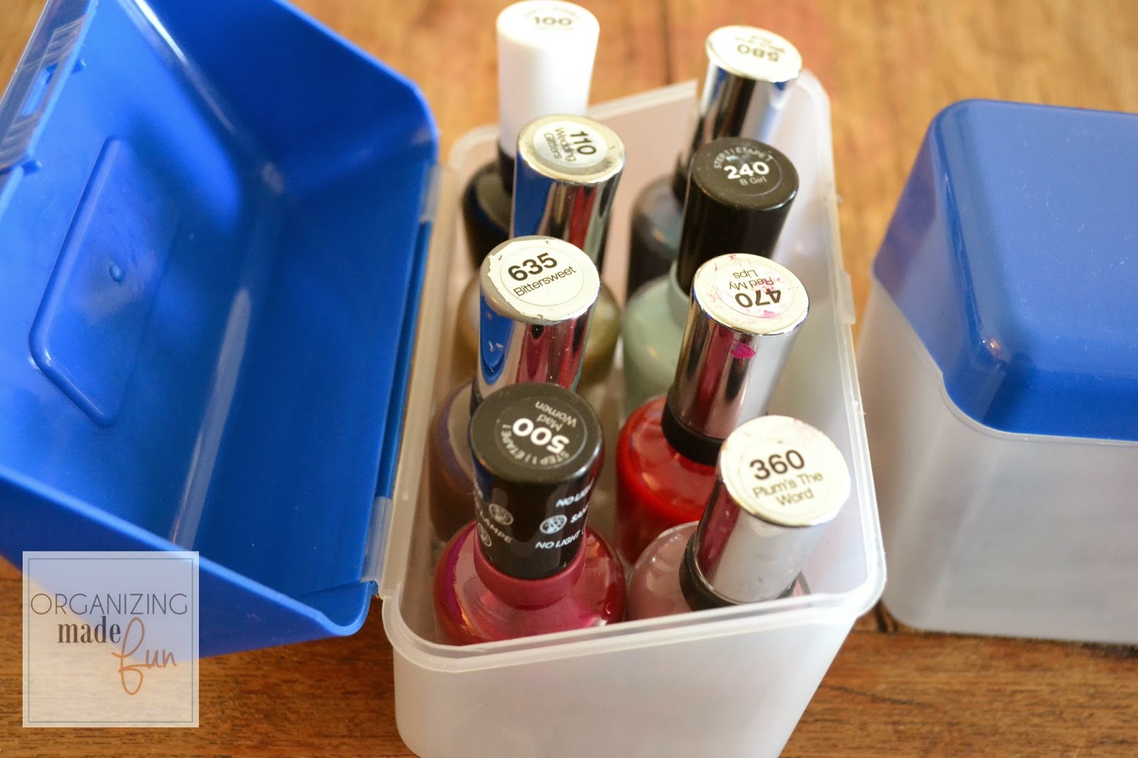 Organizing Made Fun Easy, Inexpensive Nail Polish Organization