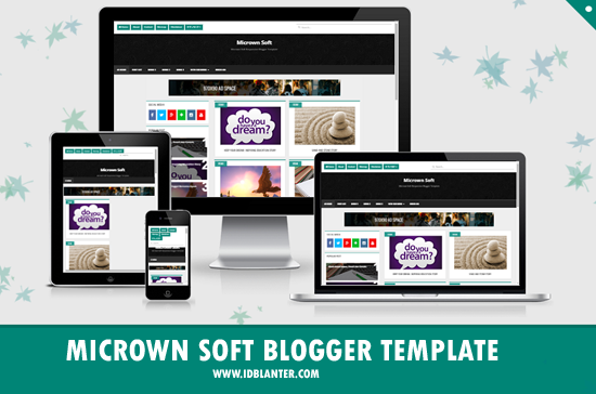 Micrown Soft Grid Responsive Blogger Template