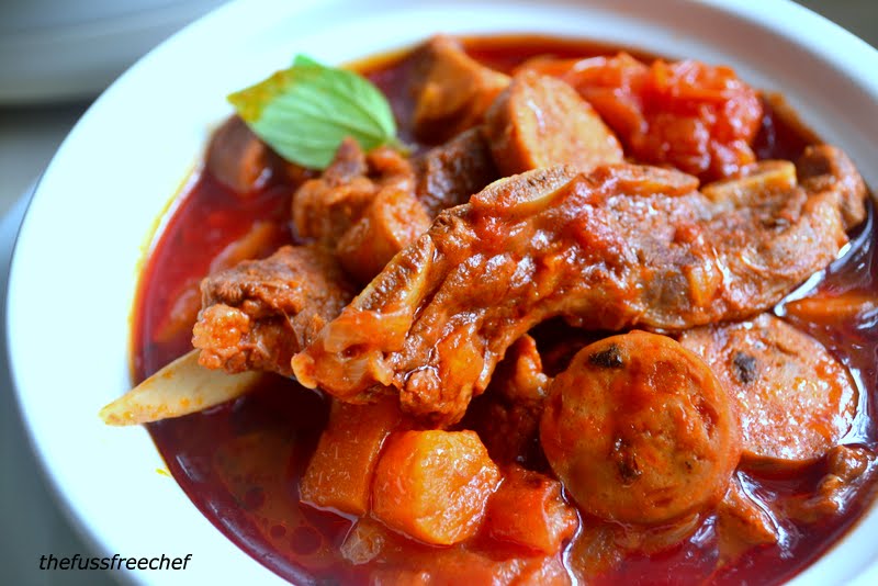 the FUSS FREE chef Tomato Lamb Stew