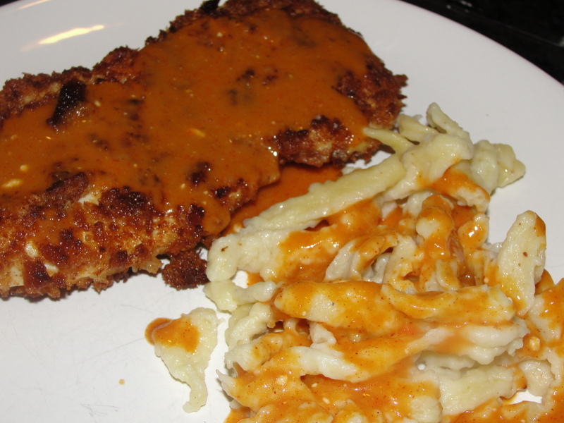 My Home Sweet Harvest Spaetzle with Paprika Sauce