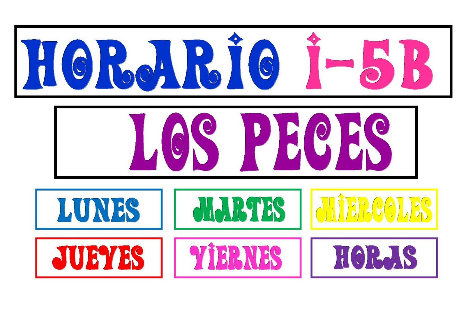 un horario