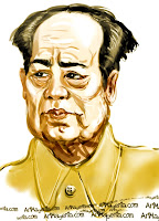 Mao Zedong is a caricature by Artmagenta