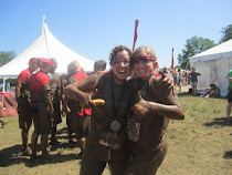 My student & me after completing the Warrior Dash