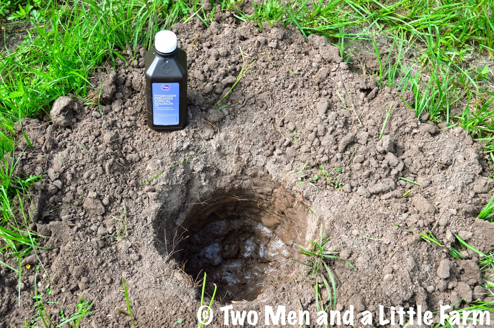 Two Men and a Little Farm DIGGING HOLES IN CLAY SOIL