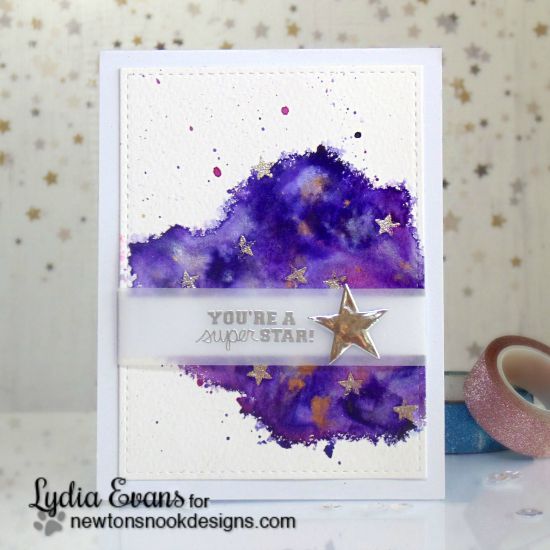  Super Star Card by Lydia Evans | Touchdown Tails stamp set by Newton's Nook Designs #newtonsnook #star
