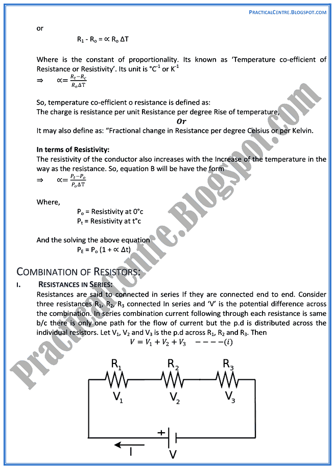 current-electricity-theory-notes-physics-12th
