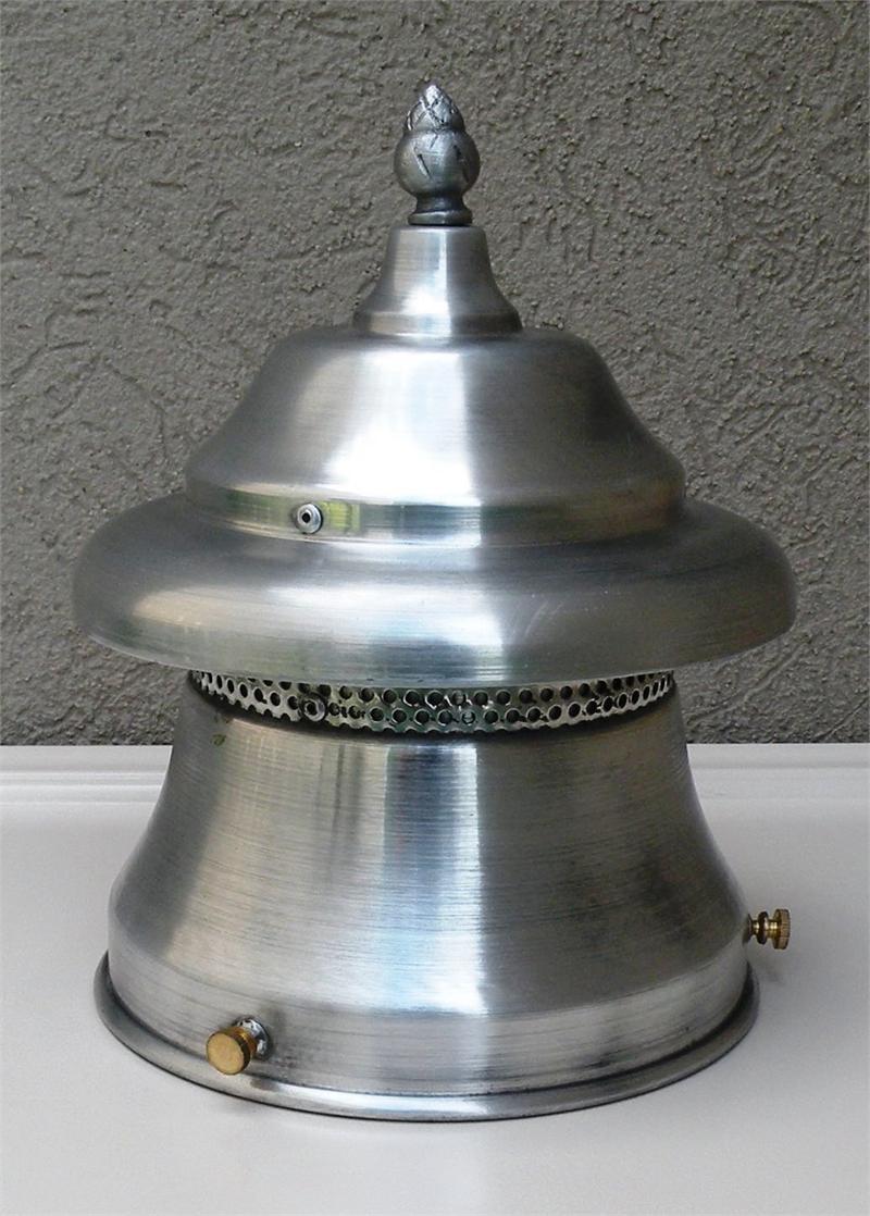 Outdoor Kitchen Gas Light Rain Shield, Ball And Claw Wood Holder