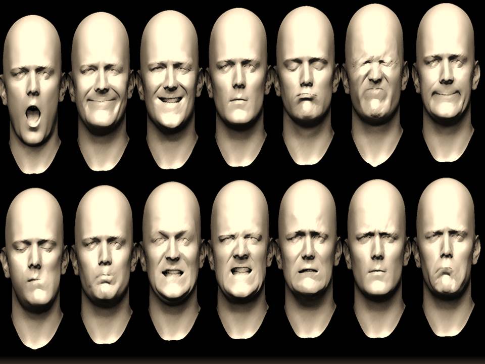 Different facial expresions