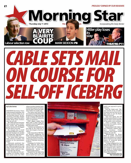 Vince Cable's been caught without his political cables again! He is unplugged and is a stooge!