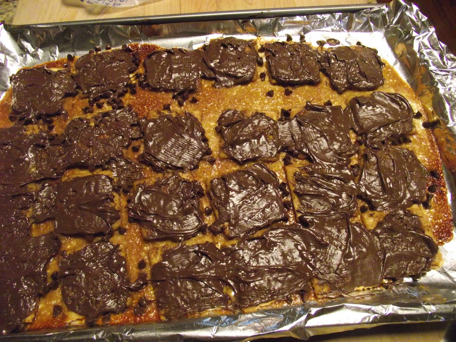 Hot Southern Mess Chocolate Toffee Squares