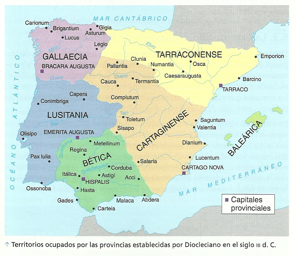 Historia de la Bética Hispania+provincias+romanas+3