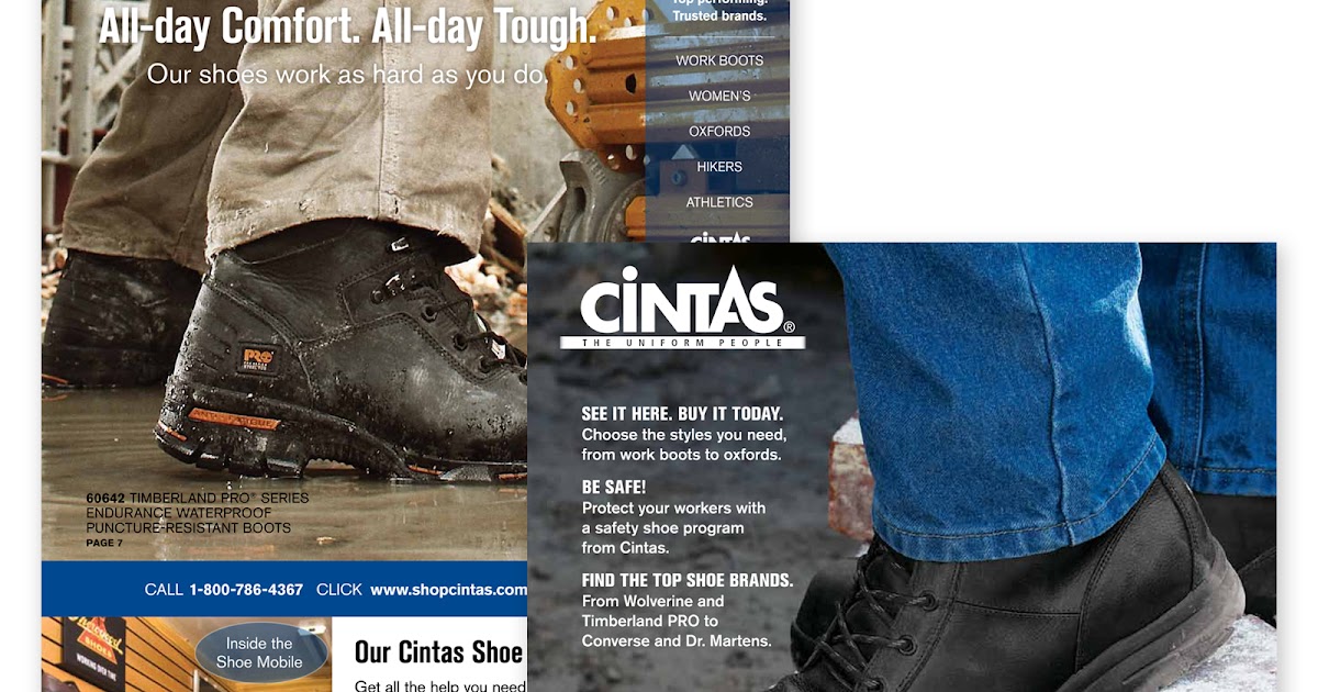 cintas work boots catalog