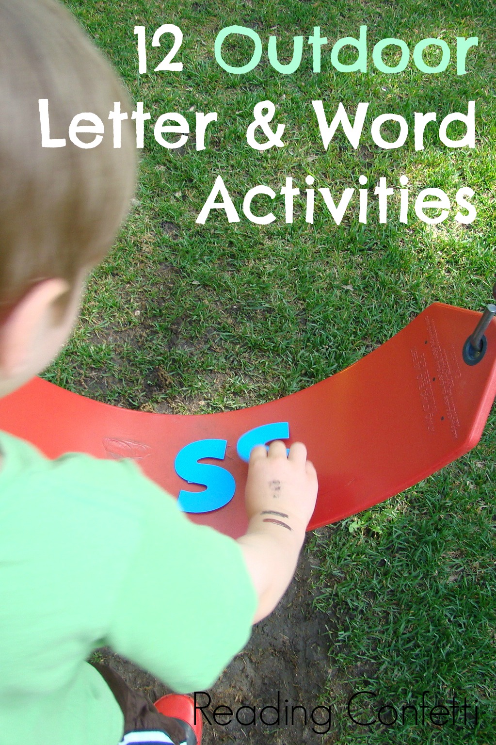 12 Outdoor Letter & Word Activities Kid's Coop Reading Confetti