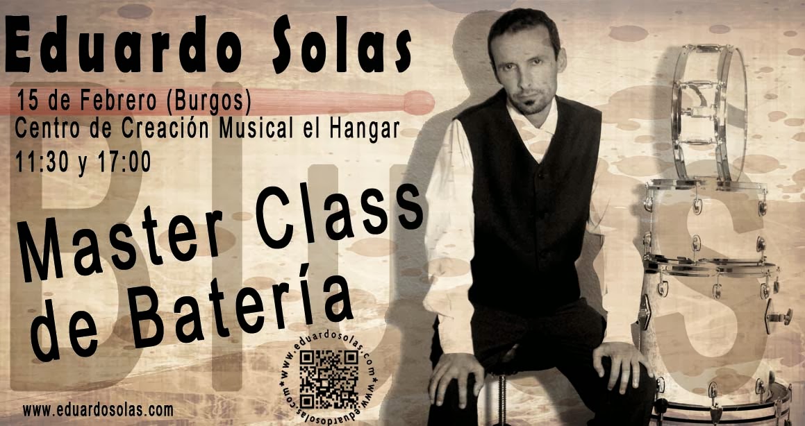 Master Class Batería Eduardo Solas clases Madrid aprende a tocar