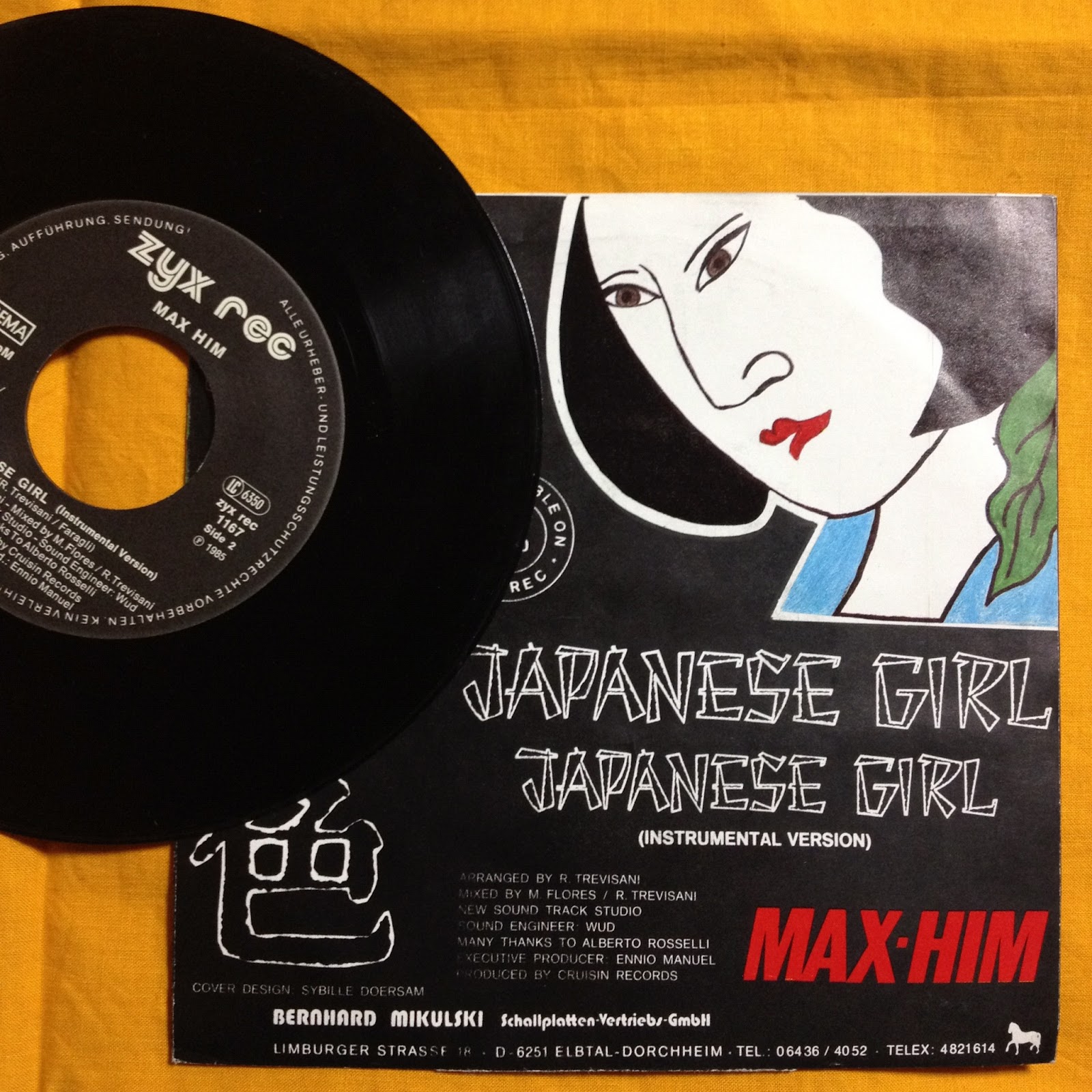 On Bang!: Max-Him - Japanese Girl (ZYX, 1167, 7")