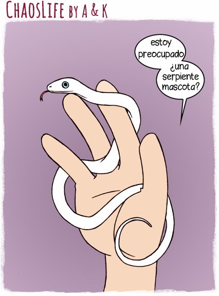 imagen graciosa - serpiente como mascota