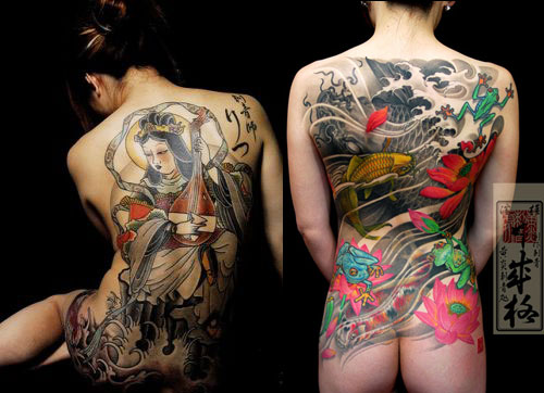 The most popular complex tattoos comprise of traditional Japanese body suits