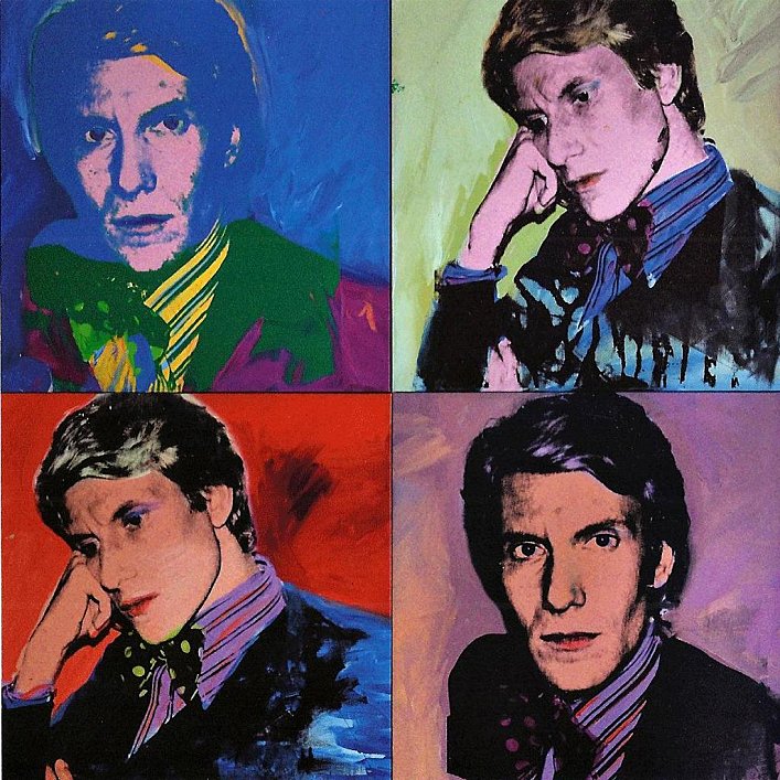 Retro Vintage Mod Style Andy Warhol's Silkscreen Portraits
