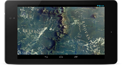 Abbildung von der Hobbit Karte.