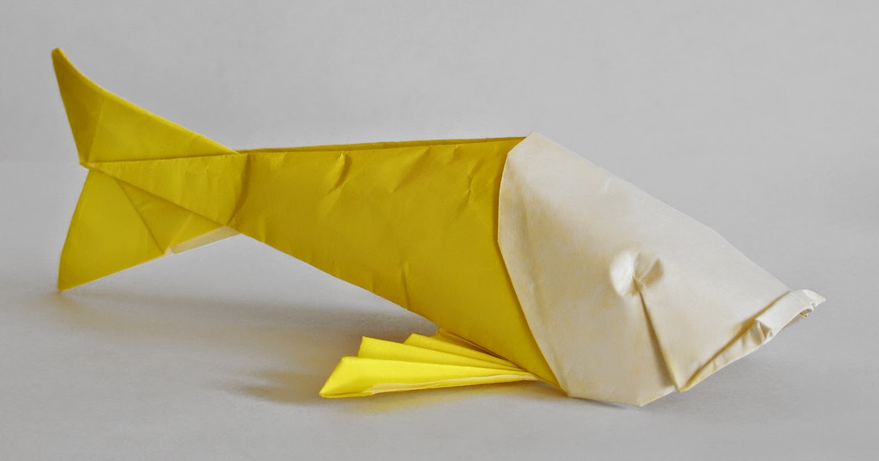 easy to make origami fish ~ instructions origami kids
