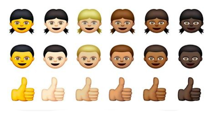 Racially Diverse Emoji